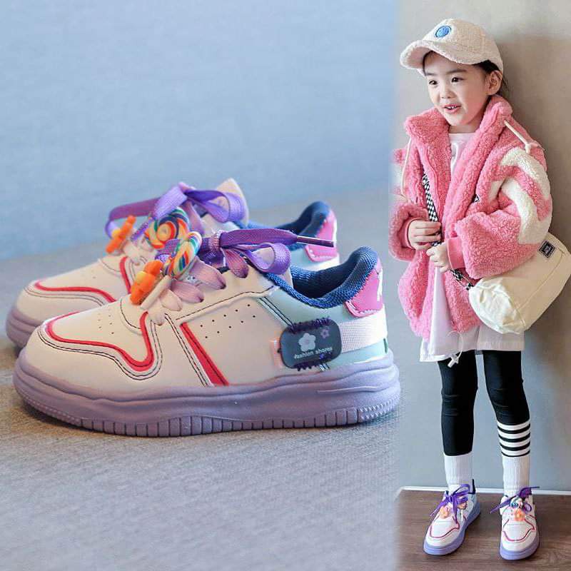 Sepatu Anak Perempuan Sporty Lollipop Colourful