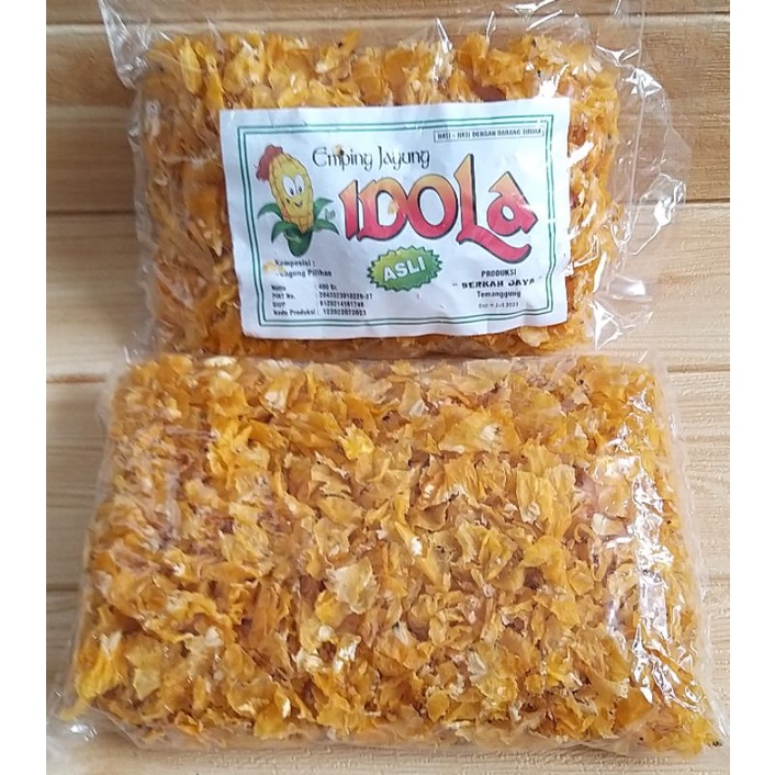 ✔MURAH Emping Jagung Idola Mentah 400gr / Emping Jagung Gepeng / Marning Jagung