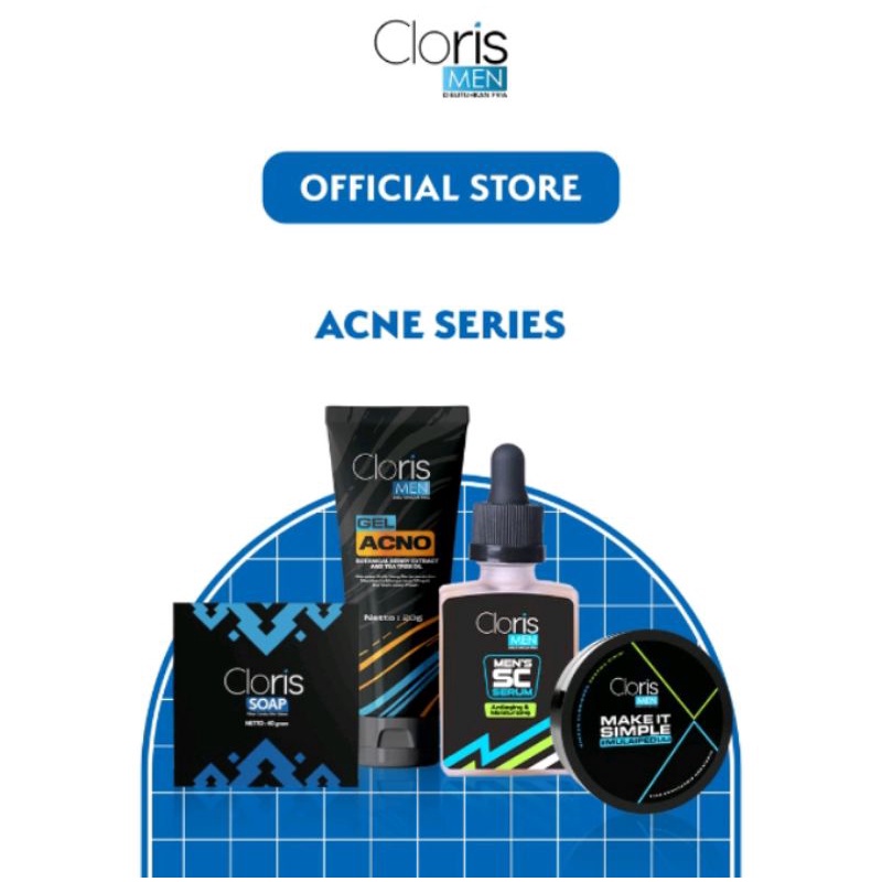 Skincare Paket Acno Series Clorismen Paket Clorismen Acno Series Skincare Pria