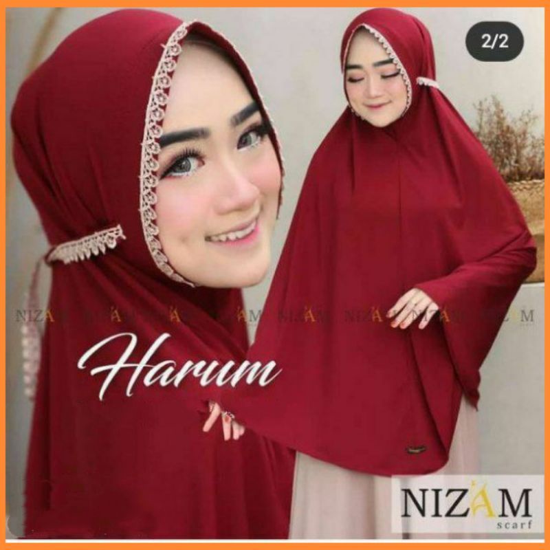(Terbaru Bisa COD)Hijab Instan Harum Renda Jilbab Terkini Model Baru