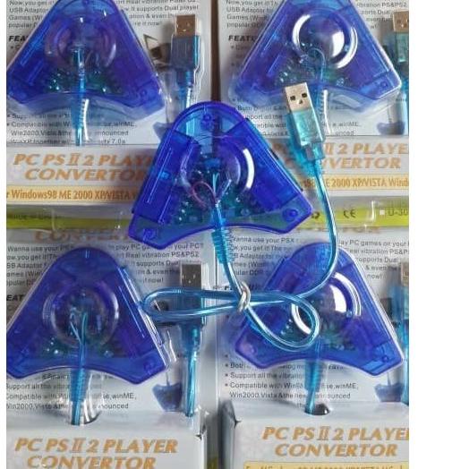 ㅎ converter konektor sambungan stik stick playstation PS 2 3 PS2 PS3 PC ポ