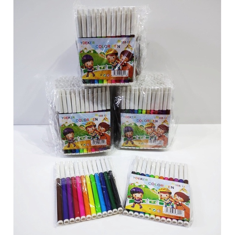 

Spidol Snowman 12 warna Anak Warna Spidol Warna Marker Pencil (1set 12pc)
