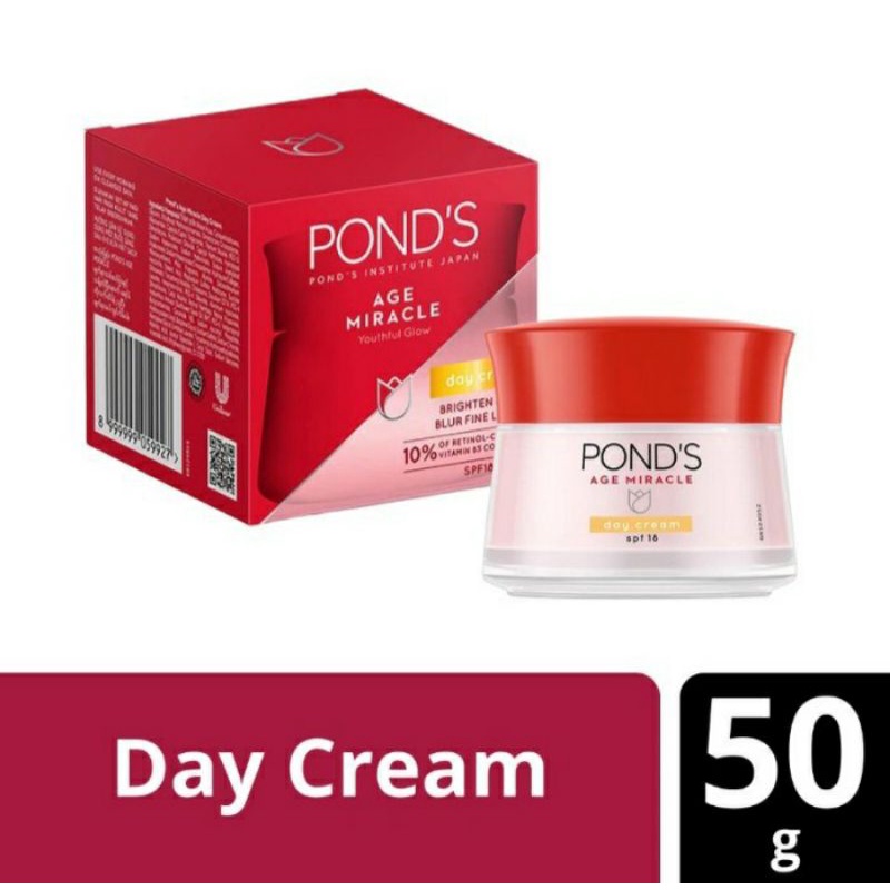 pond's age miracle day cream  50gram krim wajah/ facial treatment cleanser youtful glow