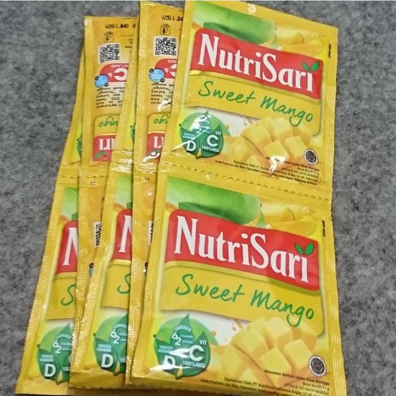 

Nutrisari Rasa Mangga Manis 1 Renteng isi 10 pcs/bungkus