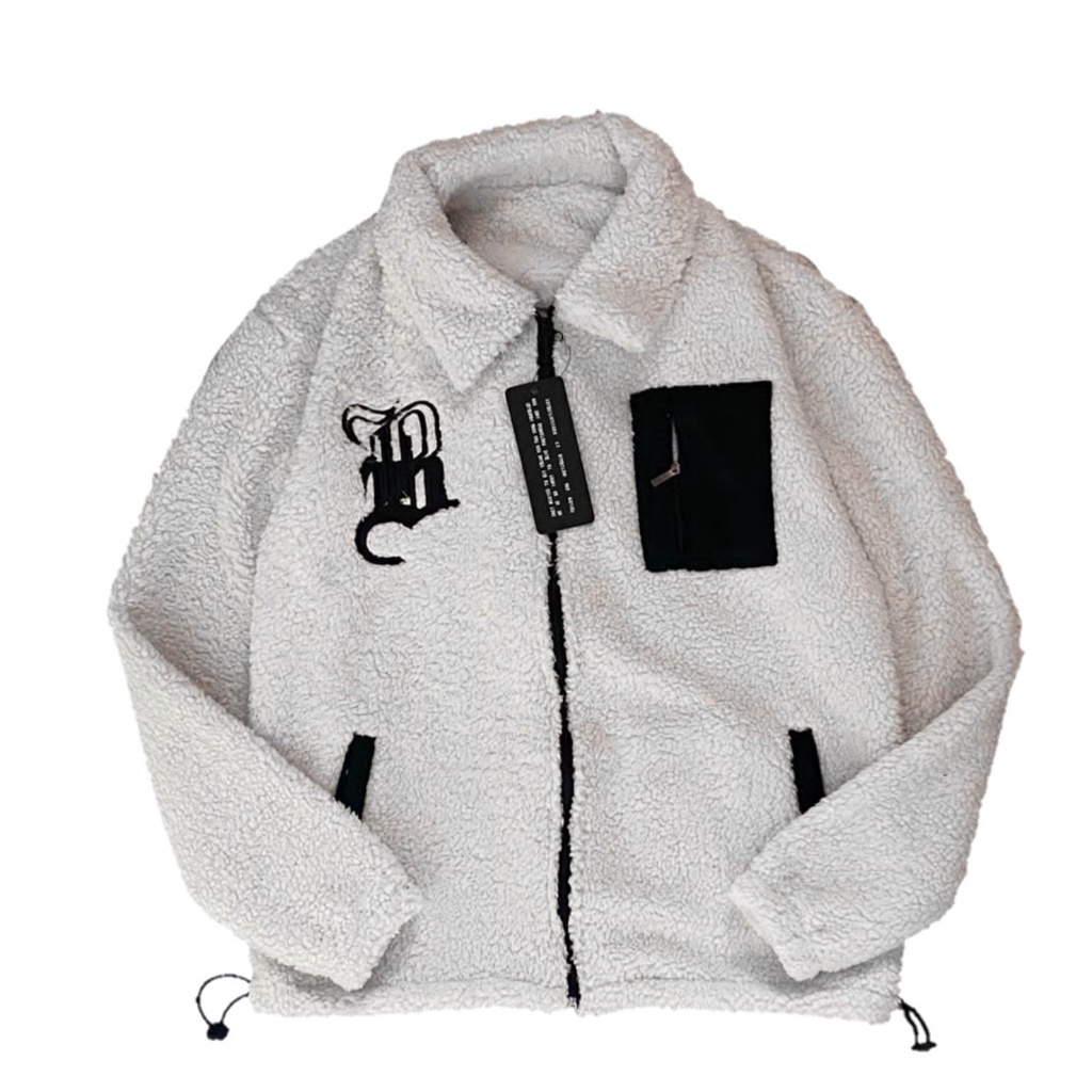 Jaket bulu Sherpa Pria Wanita Briliiant Legacy Full Bordir | Sherpa Jacket Musim Dingin | Jaket Bulu tebal Premium Terbaru | Jaket Serpa Premium Quality