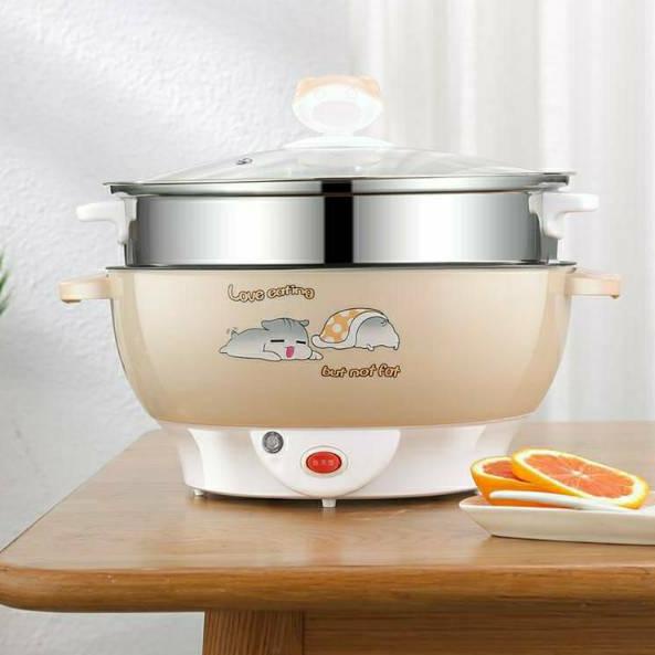 Produsen Resmi Panci listrik keramik serbaguna 2,2L/Panci elektrik multifungsi