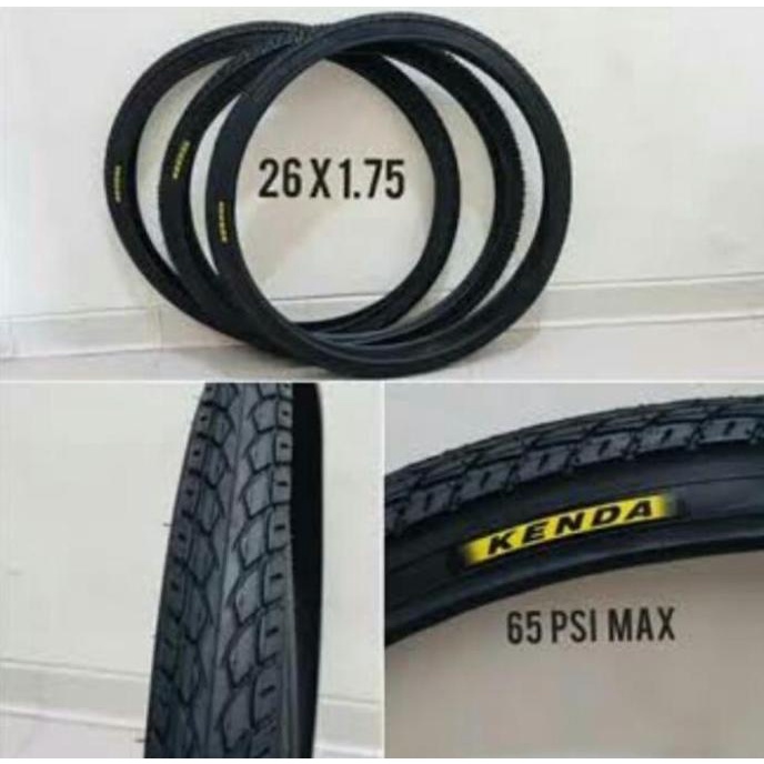Ban Luar Sepeda 26 X 175 Kenda 26 X 1.75 Hitam