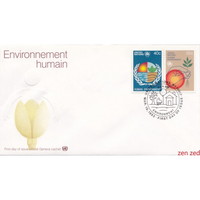 

A361 Prangko United Nations FDC 1982 Human Environment 1 Pcs
