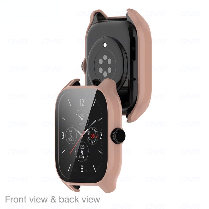 Casing Pelindung Layar Untuk Huami Amazfit GTS4 GTS2 Mini GTS3 Full Coverage Bumper Protection+9H Premium Tempered Glass Case Cover Untuk Huami Amazfit GTR3 Pro GTR4 BIP3 Pro