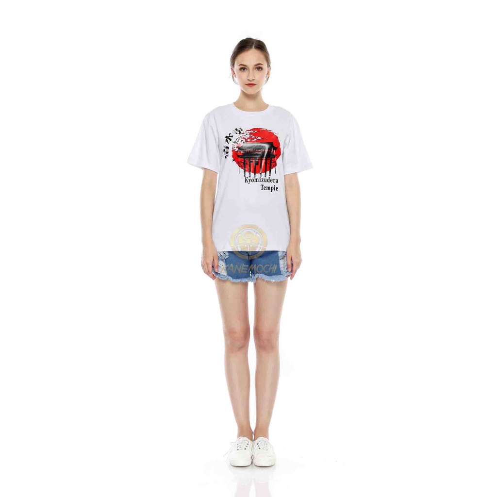 KANEMOCHI FASHION - Premium Kaos White Kyomizu Dera