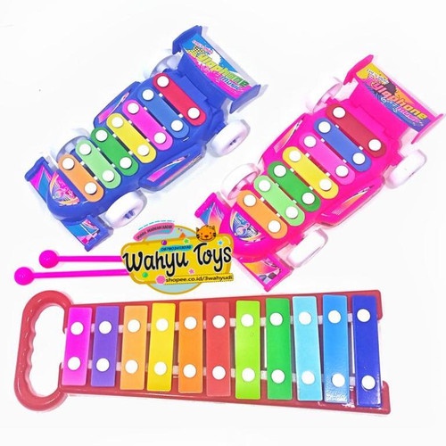 MAINAN ALAT MUSIK XYLOPHONE GAMBANG MODEL MOBIL F1