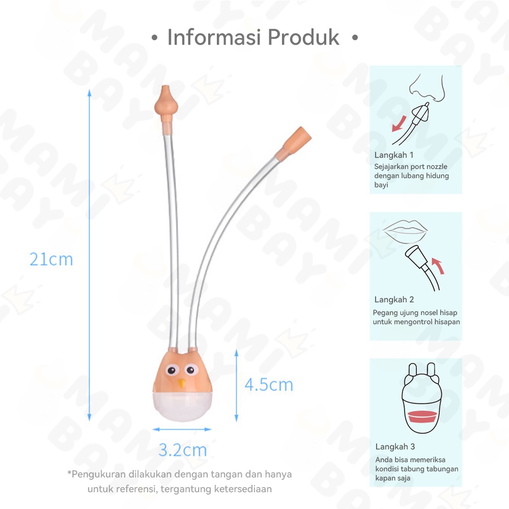 OKEYI Nasal Aspirator Alat Sedot Ingus Bayi Newborn Pembersih Hidung Bayi Alat Penyedot Ingus Bayi