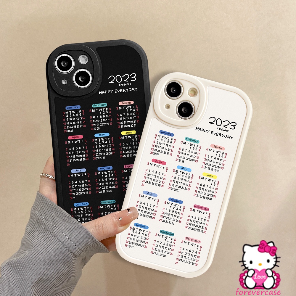 Casing Kalender 2023 Case Redmi 10 10A 9 9A 9T 9C 10C Note8 9 9s 9pro 11 11s 10 10S 10 11 pro Po co X3 pro Nfc M3 Mi 11T pro 12x11 Lite Couples Soft Cover