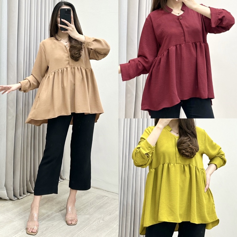 Sansa Shirt Kemeja Blouse By Amariel