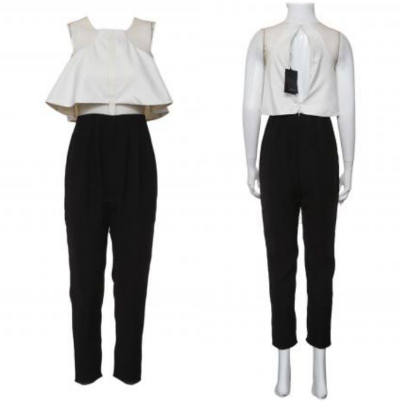 (NEW) Peggy Hartanto Mesh Panelled Jumpsuit