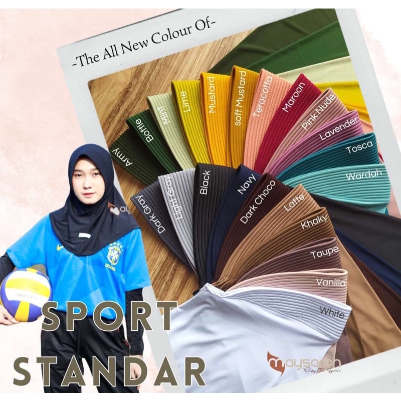 hijab sport maysaron standar