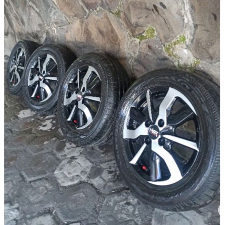 4 velg only tanpa ban R14 pcd 100. no geol no retak tubless agya ayla datsun march lova calya sigra vios jazz yaris