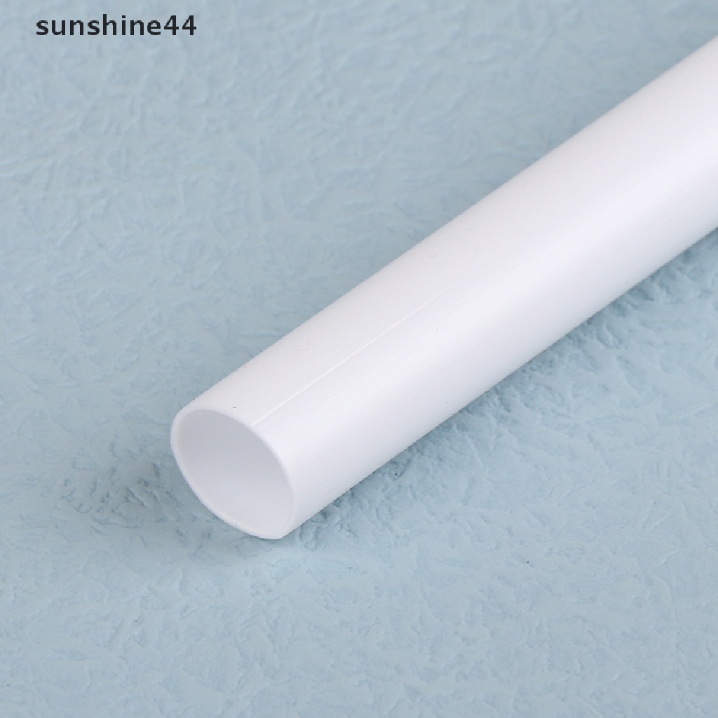 Sunshine 10Pcs 15/31cm Batang Penyangga Kue Piling Straw Dowels Plastik Putih.