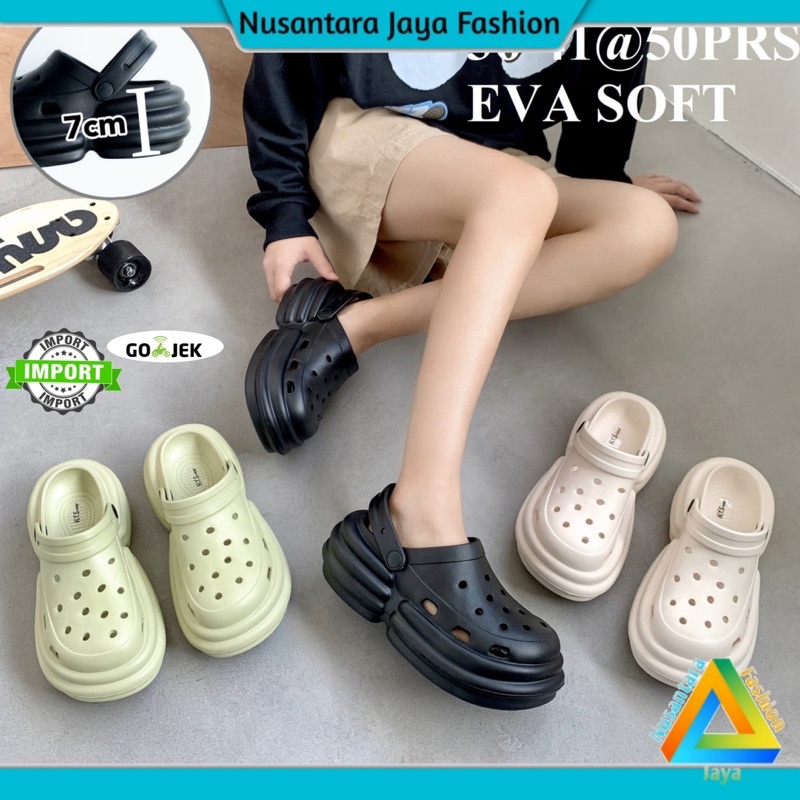 7CM!! Sandal FUJI Wanita Viral Kekinian Terbaru 535-2