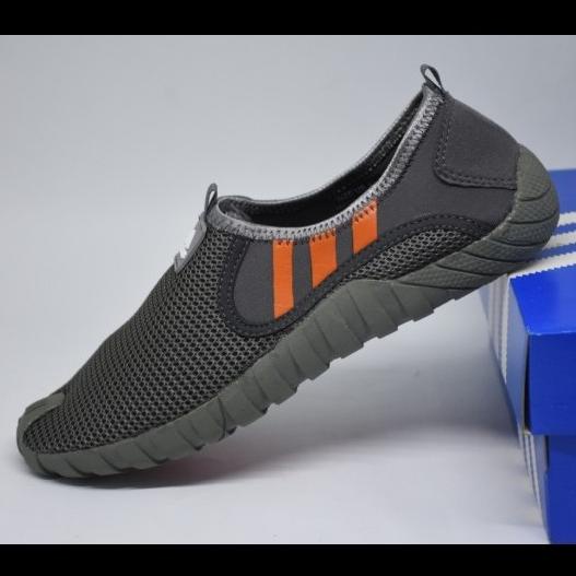Sepatu Pria Adidas Jawpaw Slip On Sepatu Sepeda grey oren