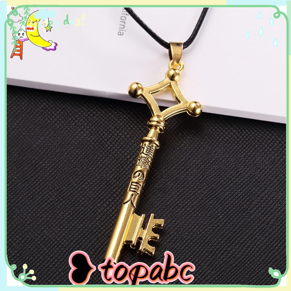 Top Attack on Titan Anime Lover Populer Liontin Aksesoris Cosplay Kalung Kunci