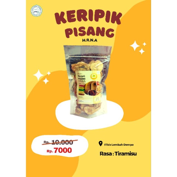 

Keripik Pisang Rasa Tiramisu