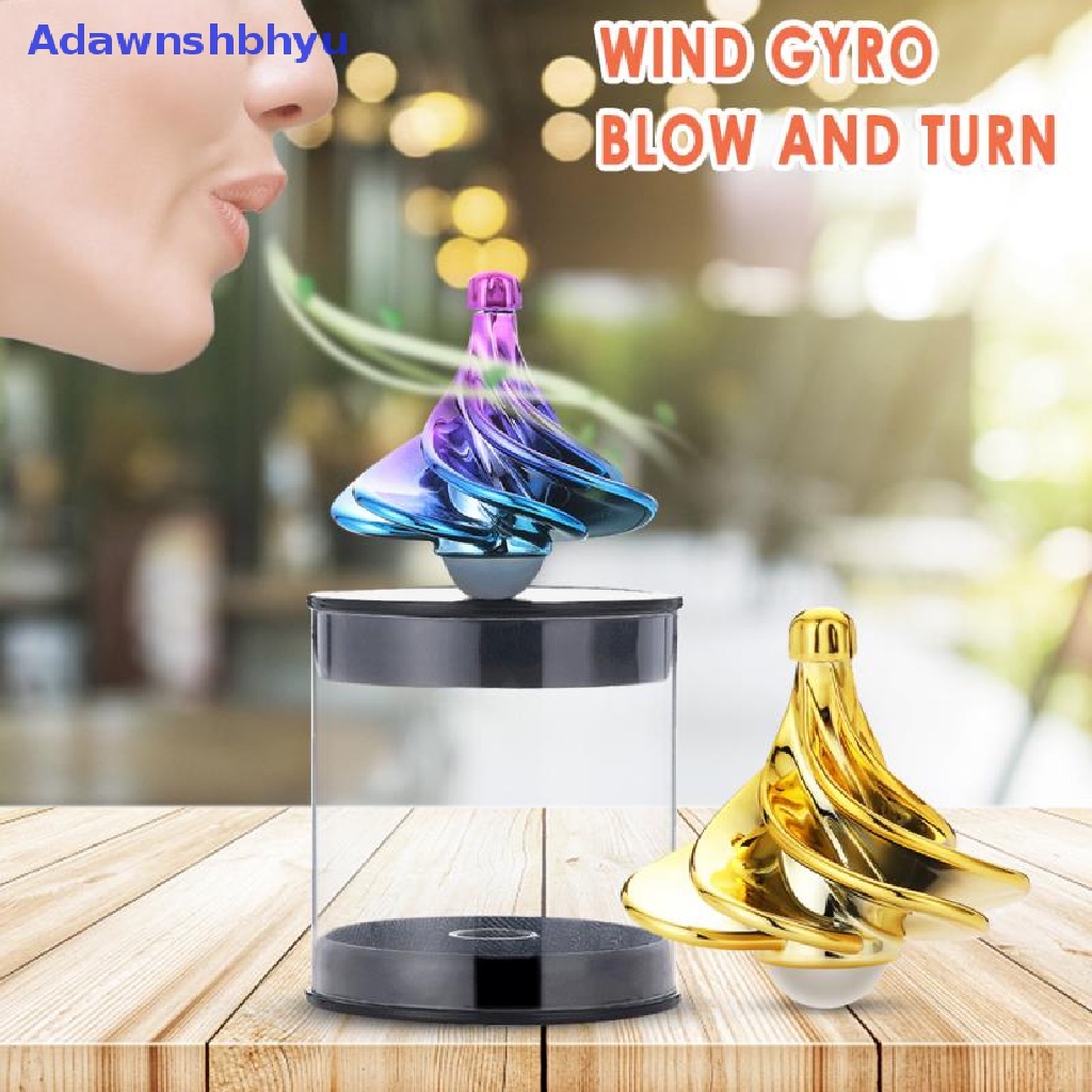 Adhyu Fidget Spinner Logam Warna-Warni gyro Magic Wind Spinning Top Desktop Deion ID