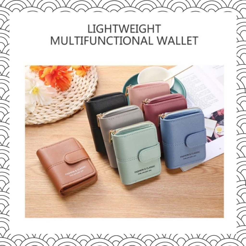 Dompet Wanita Cewek Impor 193 Dompet Pendek Kecil Lipat Murah Kekinian