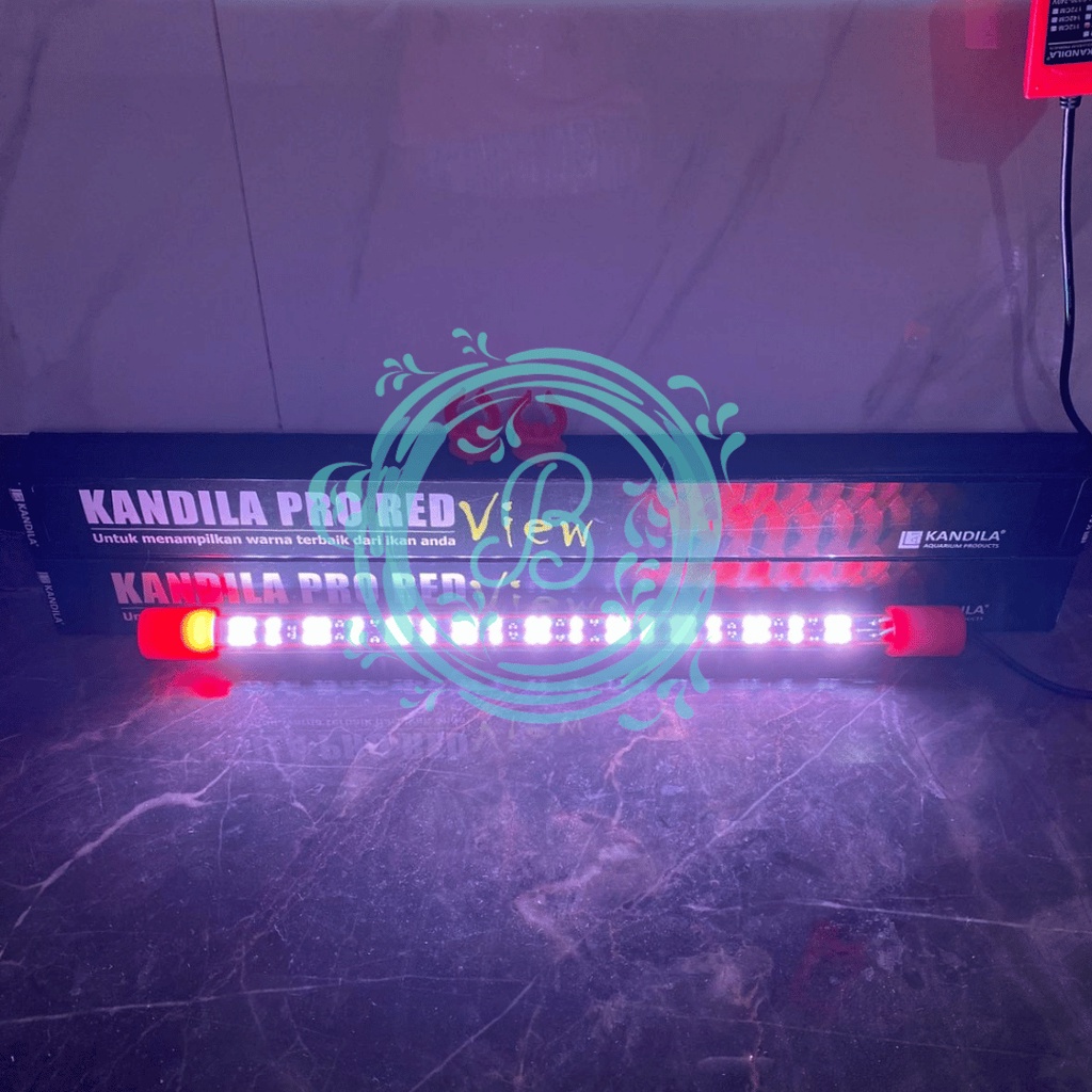 Lampu Tanning Kandila Pro Red View 400 Aquarium 40CM 40 cm / LED T8 Taning Warna Ikan Hias Arwana Oscar Koki Discus Channa Koi Louhan Arowana Lohan
