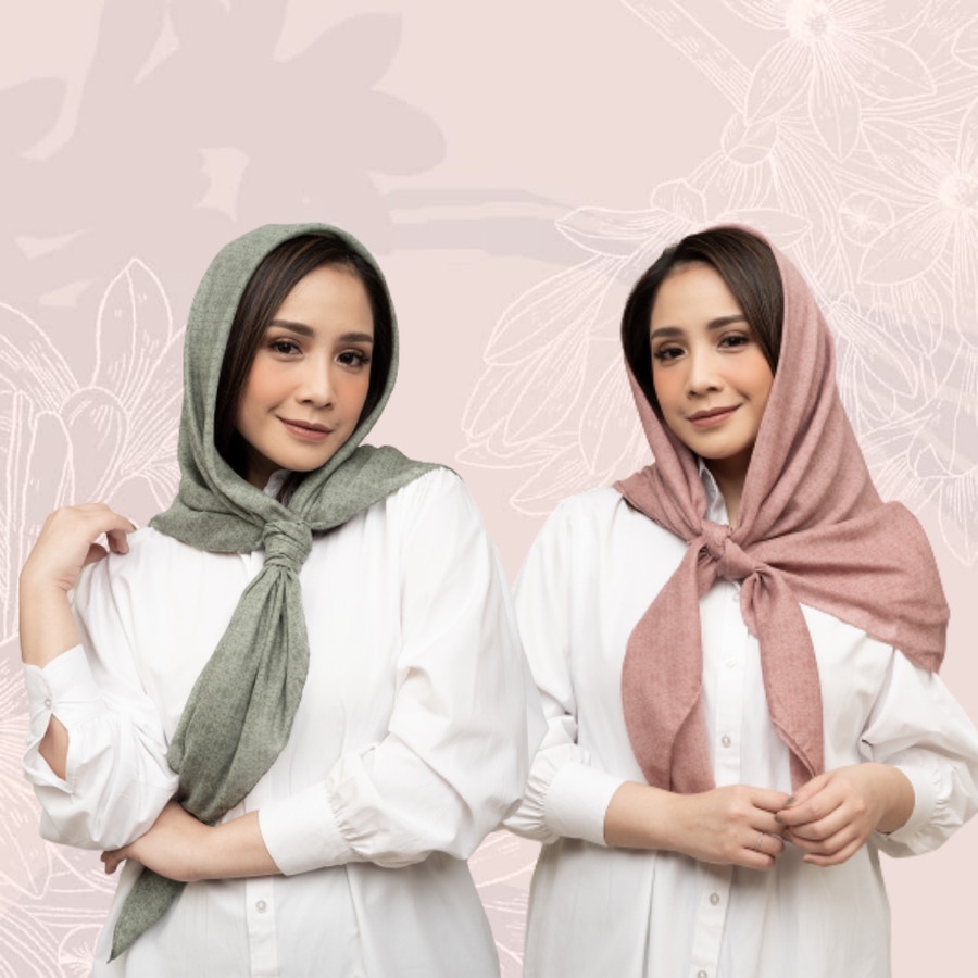 Hijab Wanita Plain Scarf Voal Diario x Nagita Slavina - Sesame