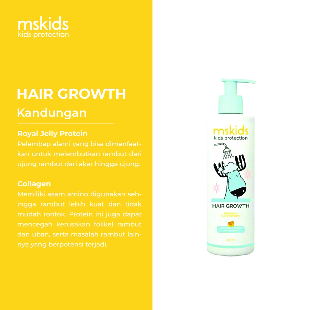 MS Glow Kids Original Hair Growth Shampoo MS Kids by ms.glowofficialbandung