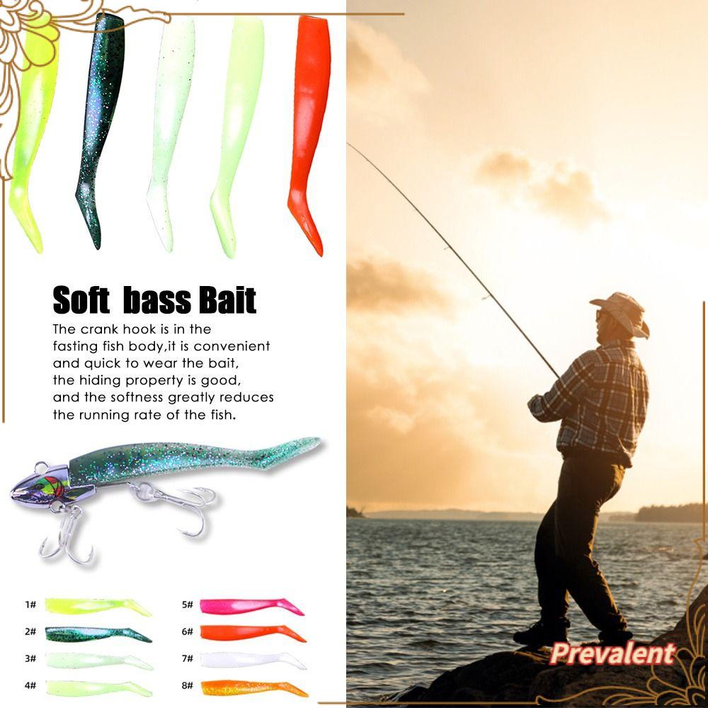 Preva S/L Soft bass Umpan Engkol Silikon fly fishing sea Lead Head hook