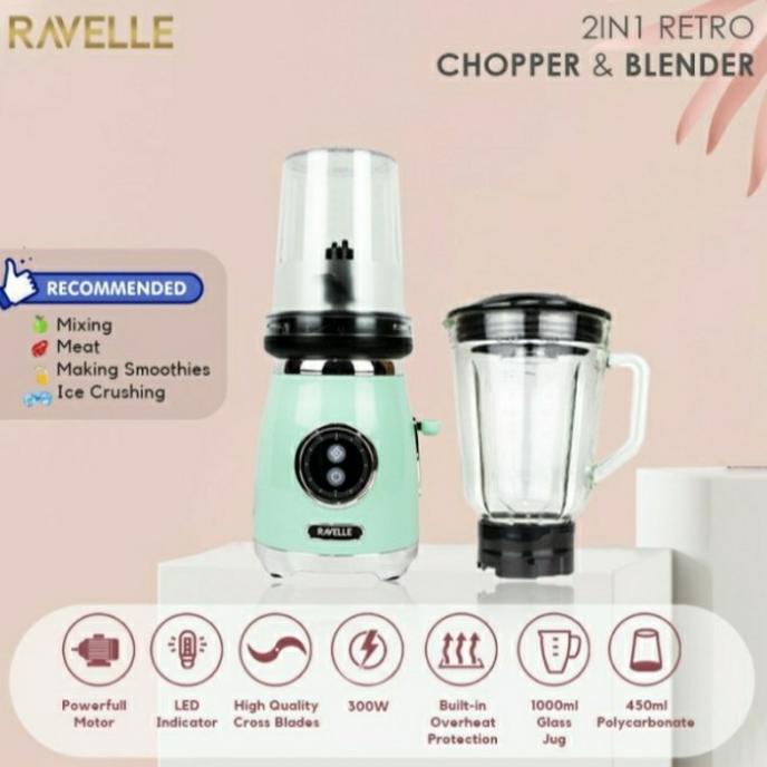 RAVELLE RETRO BLENDER PLUS CHOOPER- VINTAGE CHOPPER