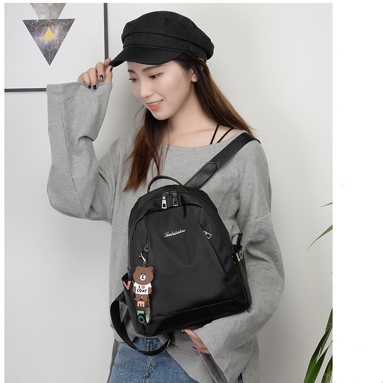 TAS RANSEL WANITA IMPORT ANTI AIR HITAM CALEBIA TA713B5 KOREA GENDONG PUNGGUNG BACKPACK SEKOLAH CEWEK KULIAH KERJA MURAH PREMIUM FASHION REMAJA KEKINIAN BATAM BRANDED