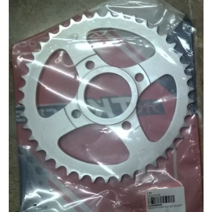 GEAR BELAKANG HONDA TIGER 520 UKURAN T45 MERK TK RACING BRIGHT