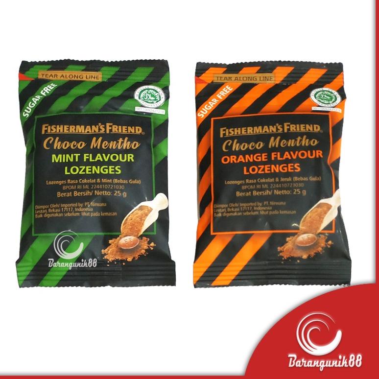 

[PRODUK WLQZI] Permen Fisherman's Friend 25 gram Choco Mentho Mint Orange WZD