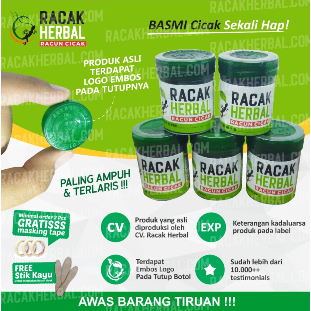 RACUN CICAK HERBAL RACAK HERBAL ALL IN 1 BISA UNTUK MEMBASMI CICAK TOKEK DAN KECOA TER BUKTI PALING AMPUH PEMBASMI CICAK RACAK HERBAL RACUN CICAK CICAK