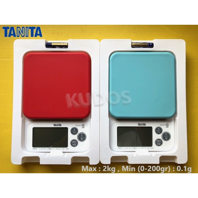 Timbangan Tanita Kj-212 - Timbangan Dapur Kue Digital Kj212 - Kap 2Kg - 0.1G