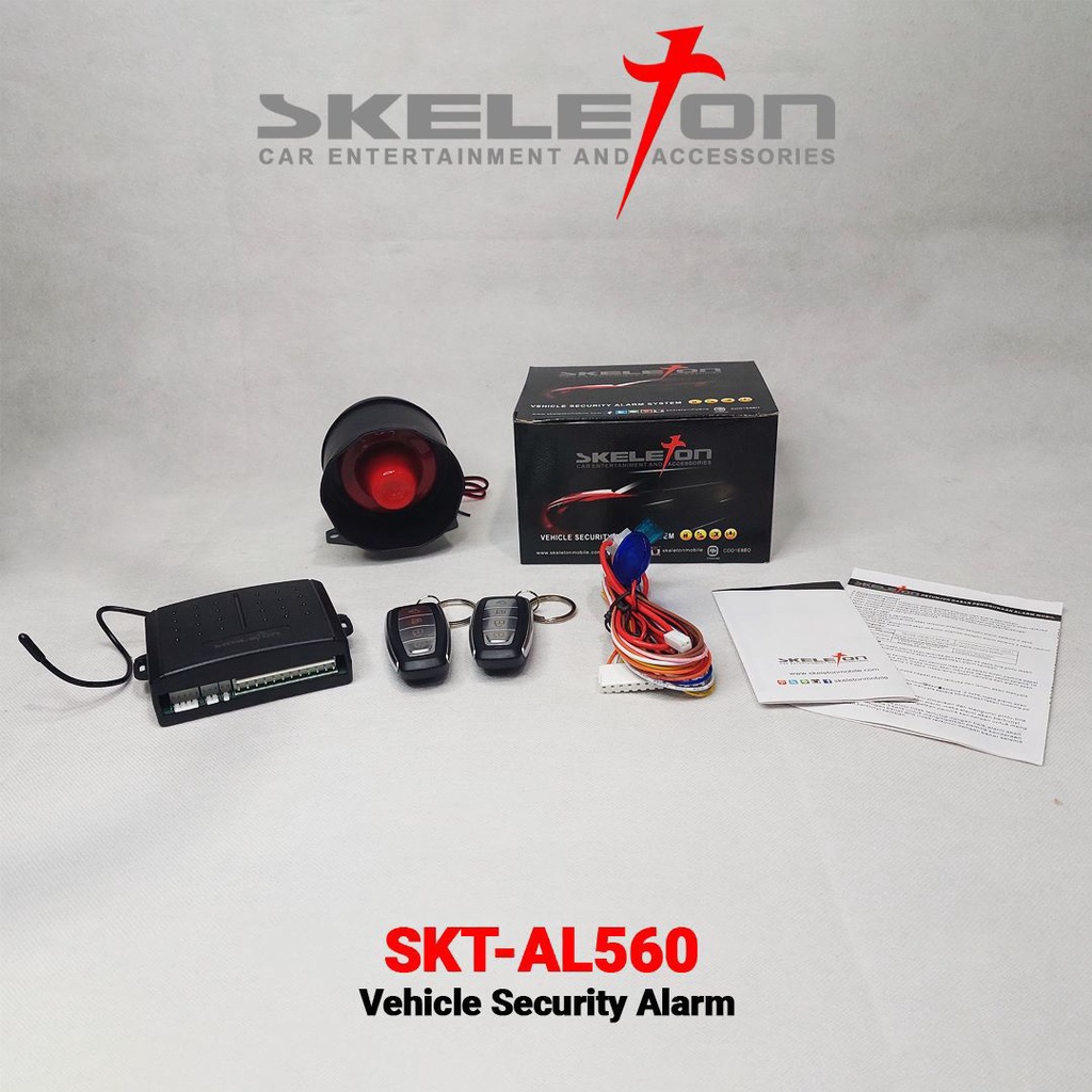 Car Alarm System Anti Theft - Alarm Mobil Anti Maling - Skeleton