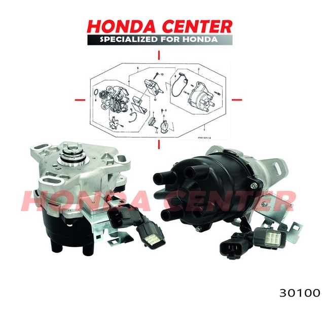 delko delco distributor pengapian accord cielo vtec 1996 1997 f22b 30100-P0A-A03