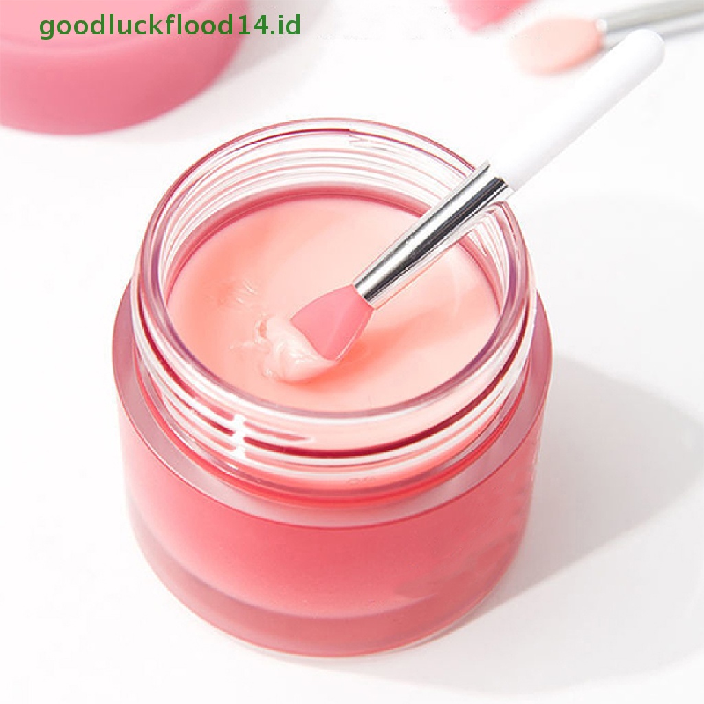 [GOOGFOUR] 3pcs Silikon Lip Balms Lip Mask Brush Dengan Sucker Penutup Debu Makeup Brushes [TOP]