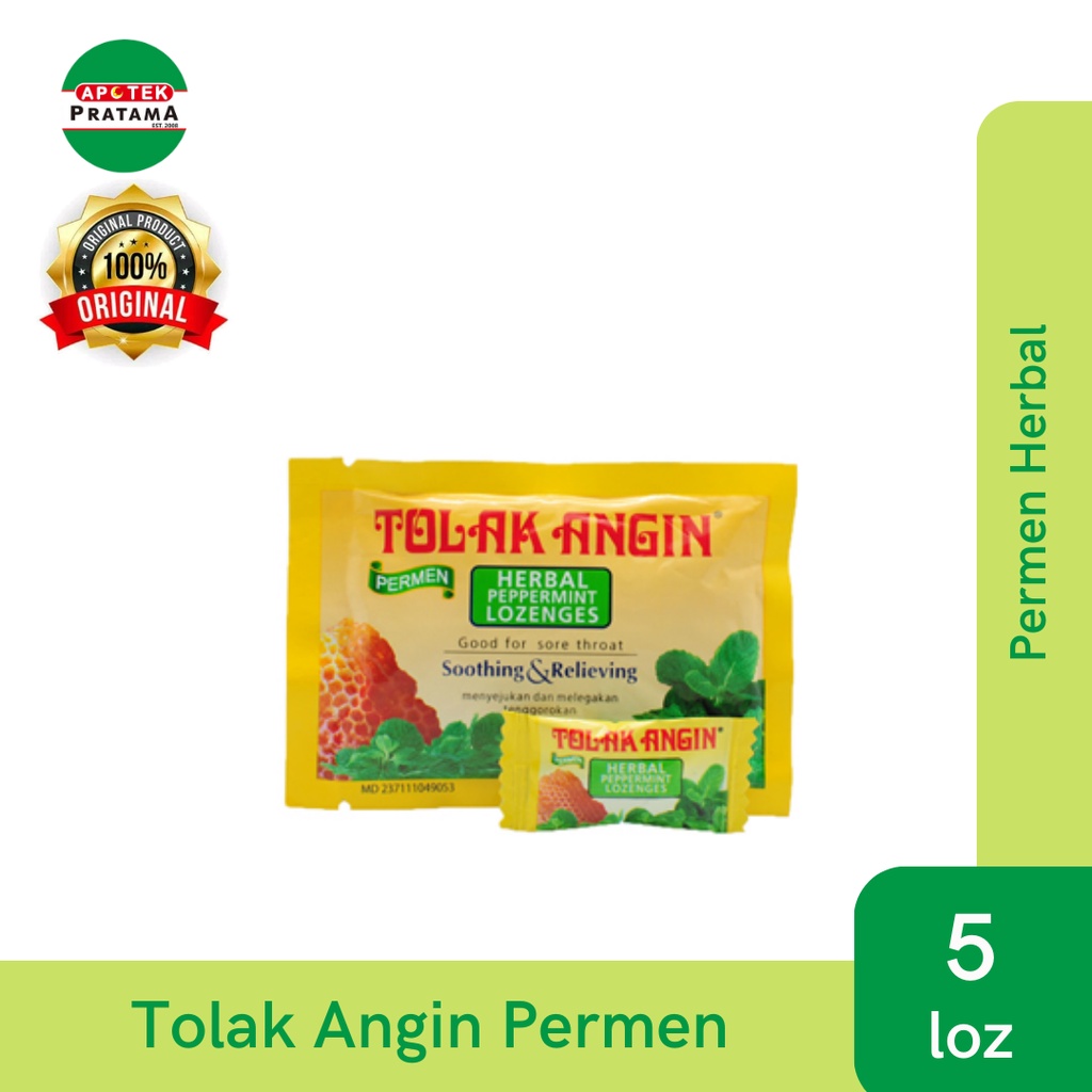 

TOLAK ANGIN PERMEN HERBAL PAPPERMINT LOZENGES