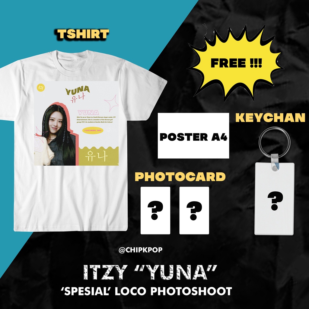 YUNA ITZY I KAOS ITZY I KAOS KPOP MURAH I PHOTOCARD YUNA ITZY I BAJU ITZY I ALBUM ITZY