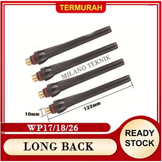 Long Panjang stang las argon long back cap stainless steel