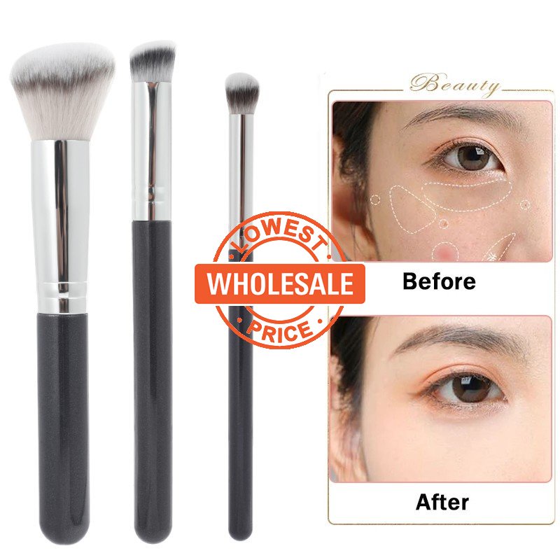 [Grosir] Facial Concealer Titik Pressure Makeup Brush Profesional Perempuan Alat Kecantikan Dan Makeup Serat Basah Dan Kering Lembut Rambut Foundation Make Up Bedak Blusher Mixed Brush