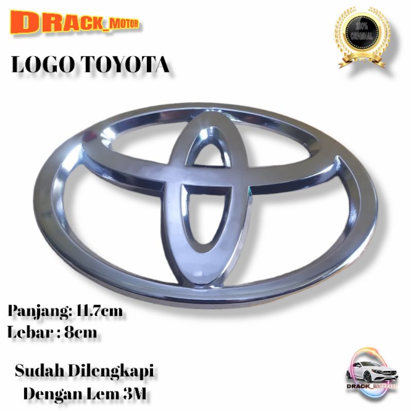 LOGO DEPAN BELAKANG TOYOTA AVANZA VVT-I ORIGINAL/LOGO GRILL DEPAN DAN BAGASI