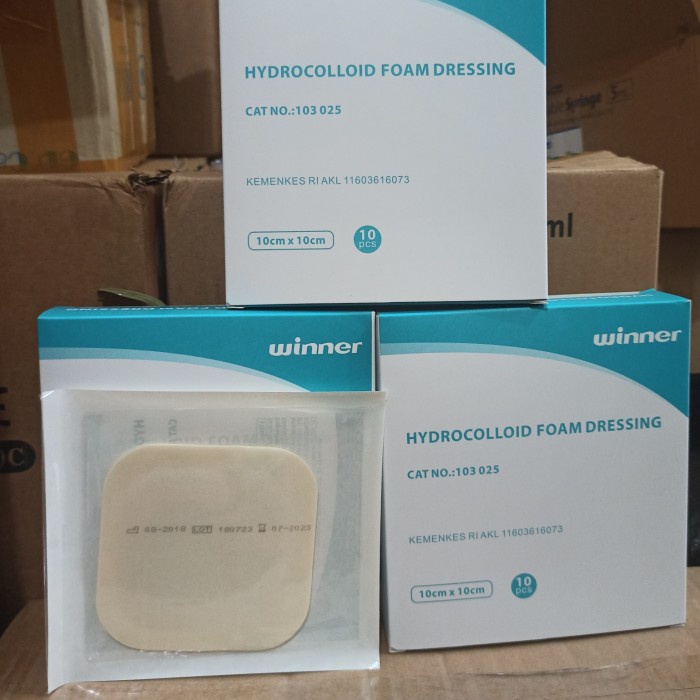 Jual Plester Luka Decubitus Hydrocolloid Foam Dressing 10 X 10 Cm