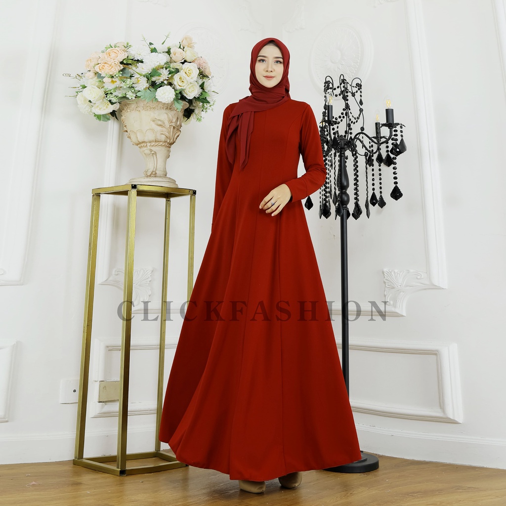 Gamis Nada - Gamis Jersey Korea - Gamis Polos Premium Original Irnanda