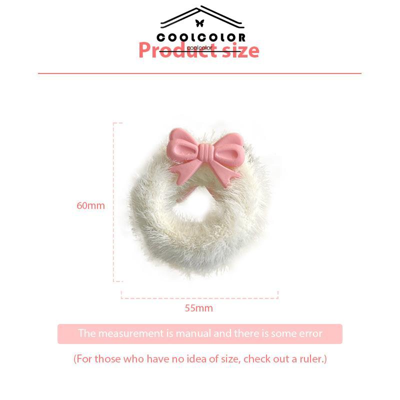 COD❤️Aksesoris Rambut Tali Rambut Bowknot Mewah Tali Rambut Indah Manis Musim Gugur Musim Dingin- cl