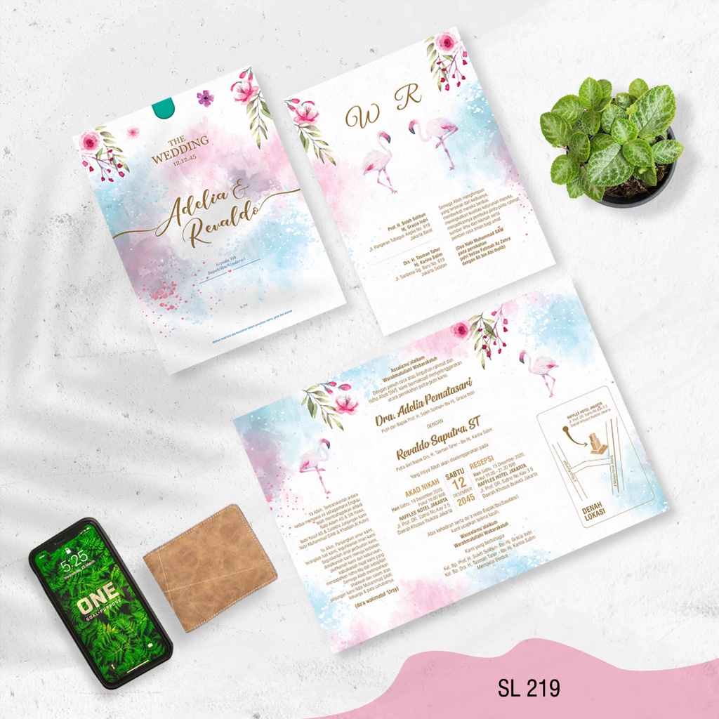 Samara Lite (SL 219) Blanko Undangan | Undangan Murah | Blangko Undangan